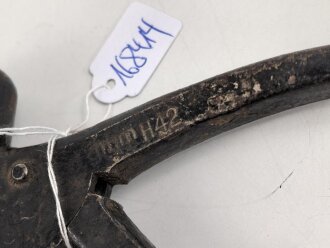 Würgezange neuer Art für Pioniere der Wehrmacht. Markiert " qmm H 42" und WaA