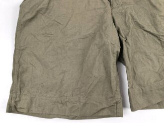 Heer, kurze Tropenhose für Angehörige des Afrikakorps. Ungetragenes Kammerstück in sehr gutem Zustand