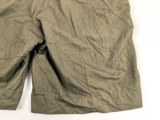 Heer, kurze Tropenhose für Angehörige des Afrikakorps. Ungetragenes Kammerstück in sehr gutem Zustand
