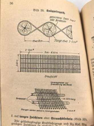 Ergänzungsheft zur H.Dv.316 " Pionierdienst aller Waffen" Berlin 1941 mit 105 Seiten
