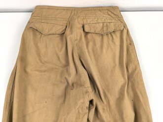 Afrikakorps Luftwaffe, Tropenhose in gutem Zustand, getragenes Kammerstück