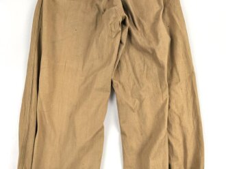 Afrikakorps Luftwaffe, Tropenhose in gutem Zustand, getragenes Kammerstück