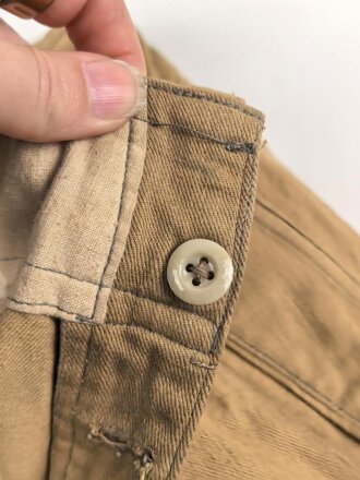Afrikakorps Luftwaffe, Tropenhose in gutem Zustand, getragenes Kammerstück