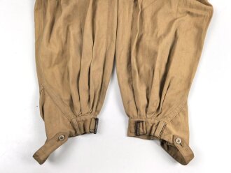 Afrikakorps Luftwaffe, Tropenhose in gutem Zustand, getragenes Kammerstück