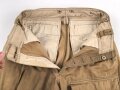 Afrikakorps Luftwaffe, Tropenhose in gutem Zustand, getragenes Kammerstück