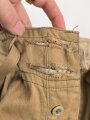 Afrikakorps Luftwaffe, Tropenhose in gutem Zustand, getragenes Kammerstück