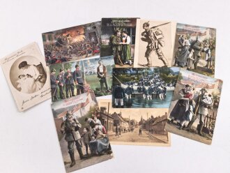 Kaiserreich und 1. Weltkrieg, 10 Stück Ansichtskarten