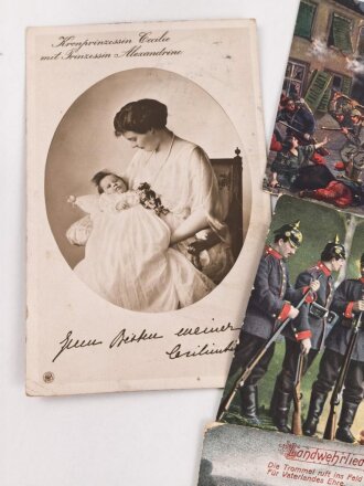 Kaiserreich und 1. Weltkrieg, 10 Stück Ansichtskarten