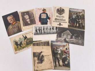 Kaiserreich und 1. Weltkrieg, 10 Stück Ansichtskarten