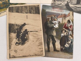 Kaiserreich und 1. Weltkrieg, 10 Stück Ansichtskarten