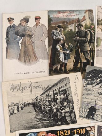 Kaiserreich und 1. Weltkrieg, 10 Stück Ansichtskarten