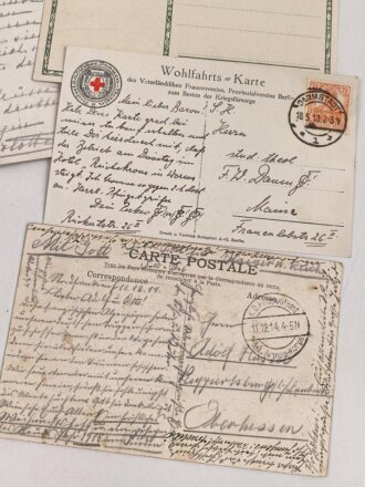 Kaiserreich und 1. Weltkrieg, 10 Stück Ansichtskarten