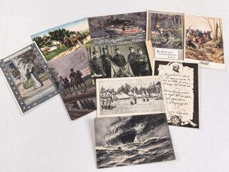 Kaiserreich und 1. Weltkrieg, 10 Stück Ansichtskarten
