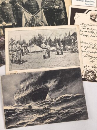 Kaiserreich und 1. Weltkrieg, 10 Stück Ansichtskarten