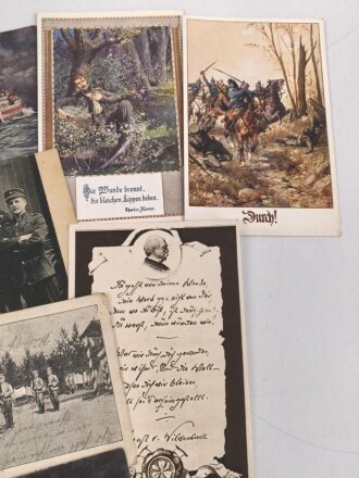 Kaiserreich und 1. Weltkrieg, 10 Stück Ansichtskarten