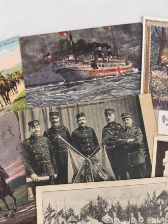 Kaiserreich und 1. Weltkrieg, 10 Stück Ansichtskarten