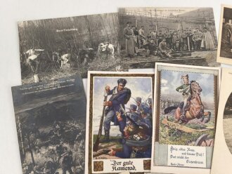 Kaiserreich und 1. Weltkrieg, 10 Stück Ansichtskarten