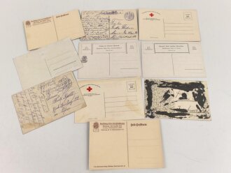 Kaiserreich und 1. Weltkrieg, 10 Stück Ansichtskarten
