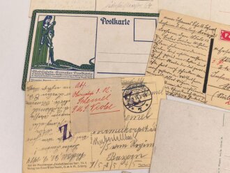Kaiserreich und 1. Weltkrieg, 10 Stück Ansichtskarten