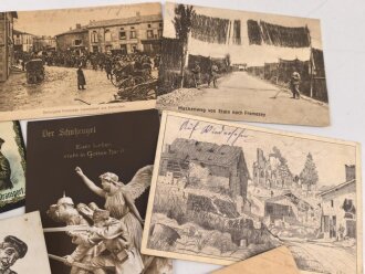 Kaiserreich und 1. Weltkrieg, 10 Stück Ansichtskarten