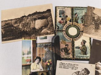 Kaiserreich und 1. Weltkrieg, 10 Stück Ansichtskarten