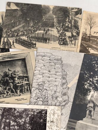 Kaiserreich und 1. Weltkrieg, 10 Stück Ansichtskarten