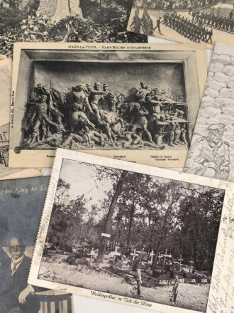 Kaiserreich und 1. Weltkrieg, 10 Stück Ansichtskarten