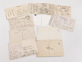 Kaiserreich und 1. Weltkrieg, 10 Stück Ansichtskarten