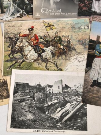 Kaiserreich und 1. Weltkrieg, 10 Stück Ansichtskarten