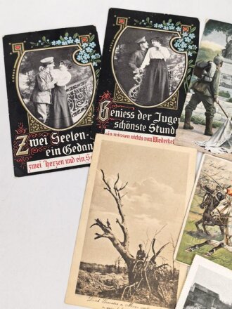 Kaiserreich und 1. Weltkrieg, 10 Stück Ansichtskarten