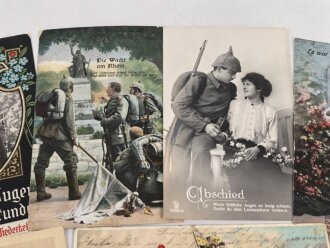 Kaiserreich und 1. Weltkrieg, 10 Stück Ansichtskarten