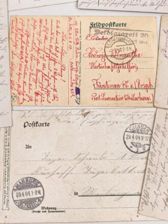 Kaiserreich und 1. Weltkrieg, 10 Stück Ansichtskarten