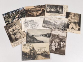 Kaiserreich und 1. Weltkrieg, 10 Stück Ansichtskarten