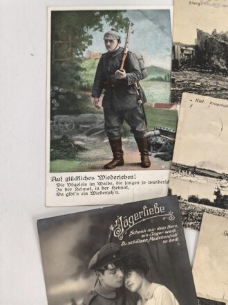 Kaiserreich und 1. Weltkrieg, 10 Stück Ansichtskarten