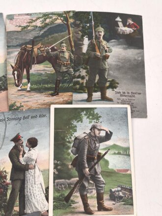 Kaiserreich und 1. Weltkrieg, 10 Stück Ansichtskarten