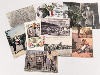 Kaiserreich und 1. Weltkrieg, 10 Stück Ansichtskarten