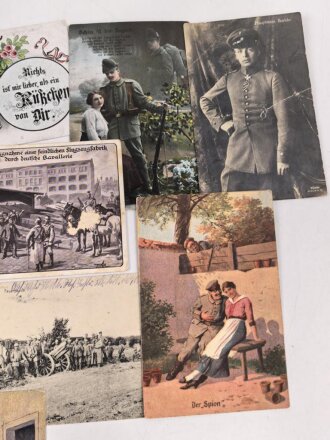 Kaiserreich und 1. Weltkrieg, 10 Stück Ansichtskarten