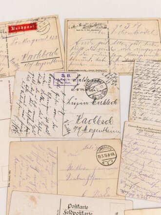 Kaiserreich und 1. Weltkrieg, 10 Stück Ansichtskarten