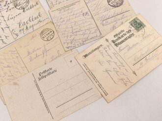 Kaiserreich und 1. Weltkrieg, 10 Stück Ansichtskarten