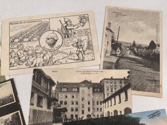 Kaiserreich und 1. Weltkrieg, 10 Stück Ansichtskarten