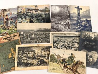 Kaiserreich und 1. Weltkrieg, 10 Stück Ansichtskarten