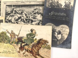 Kaiserreich und 1. Weltkrieg, 10 Stück Ansichtskarten