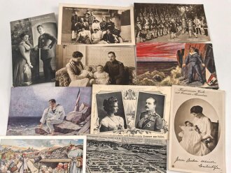 Kaiserreich und 1. Weltkrieg, 10 Stück Ansichtskarten