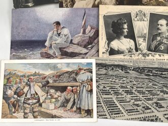 Kaiserreich und 1. Weltkrieg, 10 Stück Ansichtskarten