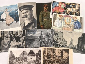 Kaiserreich und 1. Weltkrieg, 10 Stück Ansichtskarten