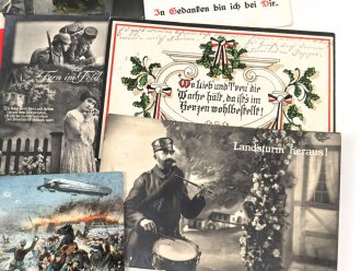 Kaiserreich und 1. Weltkrieg, 10 Stück Ansichtskarten