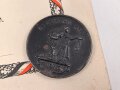 1.Weltkrieg, "Sammlung von Goldschmuck 1916" Schmuckblatturkunde von 1916,  dazu die Medaille  " In eiserner Zeit"