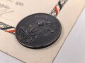 1.Weltkrieg, "Sammlung von Goldschmuck 1916" Schmuckblatturkunde von 1916,  dazu die Medaille  " In eiserner Zeit"