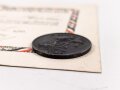 1.Weltkrieg, "Sammlung von Goldschmuck 1916" Schmuckblatturkunde von 1916,  dazu die Medaille  " In eiserner Zeit"