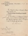 Preussen, Verleihungsurkunde zum Verdienstkreuz für Kriegshilfe, ausgestellt auf einen Eisenbahn Obersekretär 1918. Dazu die Verleihungsurkunde zum Oldenburger Friedrich August Kreuz II. Klasse , ausgestellt am 24.1.1918